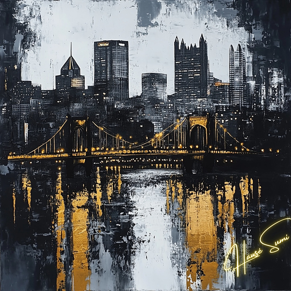 Steel and Soul: The Golden Spine of Pittsburgh by Hawse Sumi