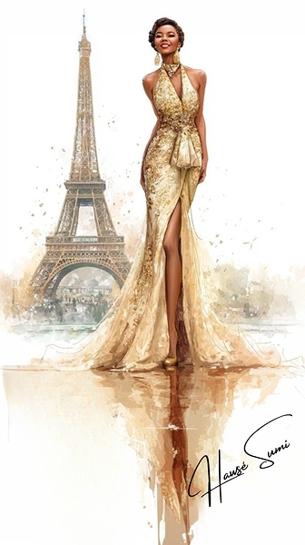 Golden Hour in Gilded Silk by Hawse Sumi