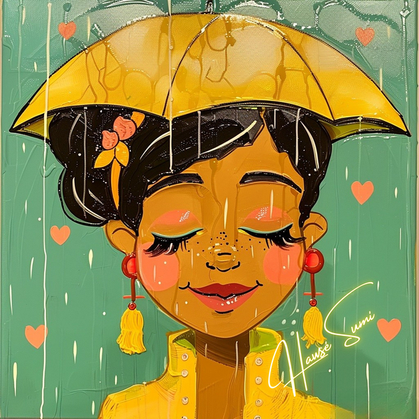 Serenity in the Rain Print