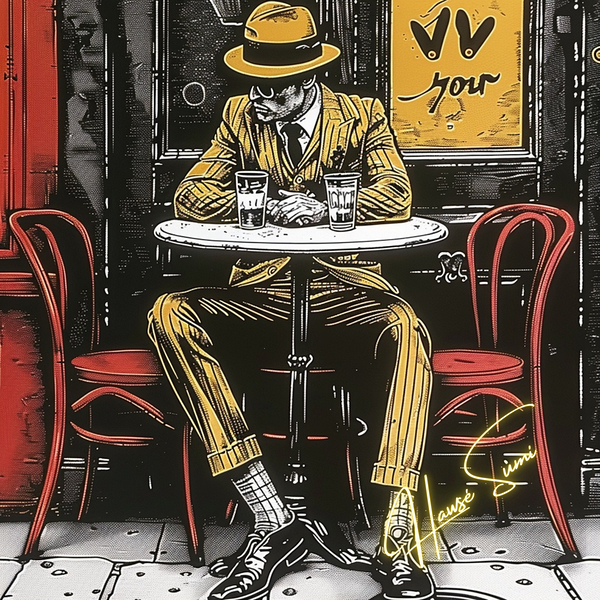 Cafe Noir & Mustard Dreams Print