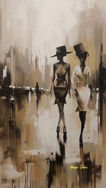 Elegance in the Cityscape Print