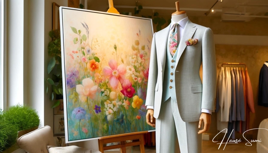 Elegance in Bloom: A Symphony of Style and Art  Print