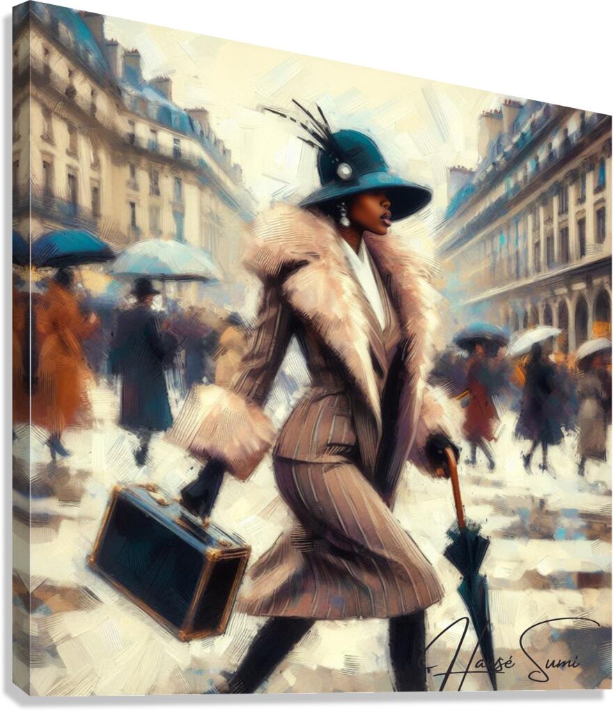 Celeste Vaughn: The Art of Elegance Canvas Print