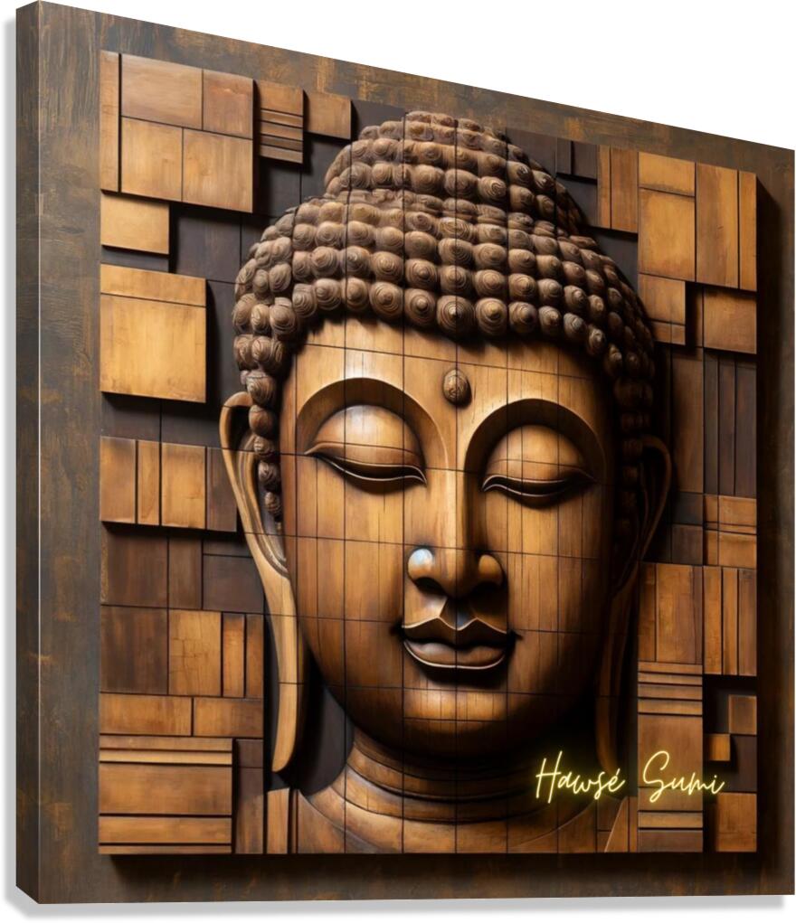 Serenity in Blocks Canvas Print