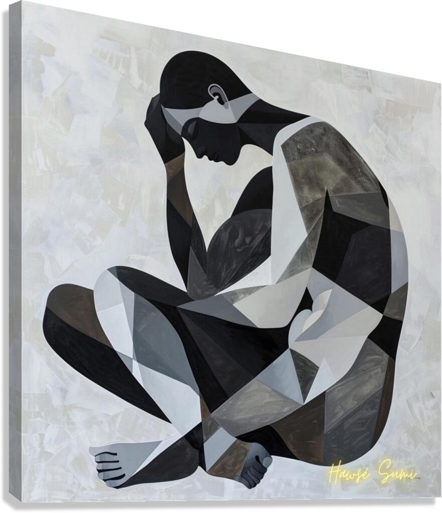 Contemplations in Monochrome Canvas Print