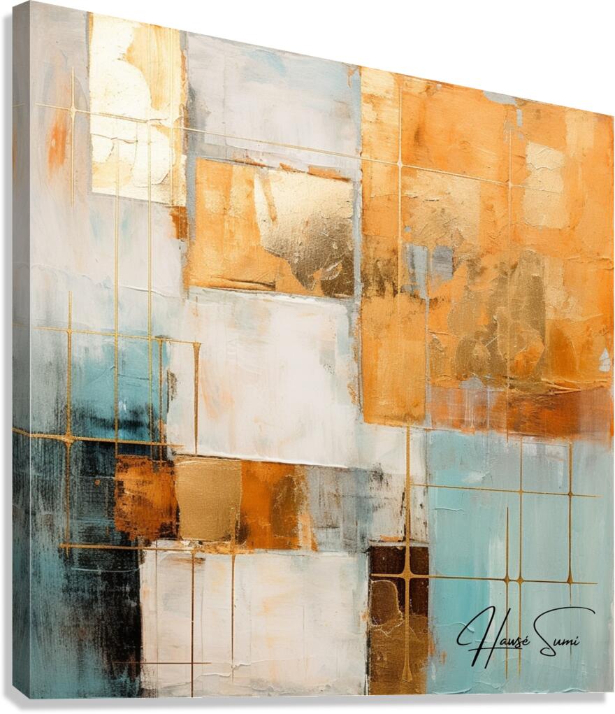 Gilded Pathways Canvas Print