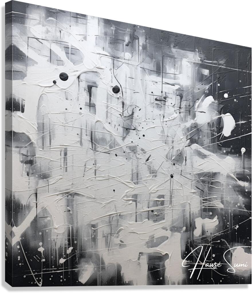 Monochrome Symphony Canvas Print