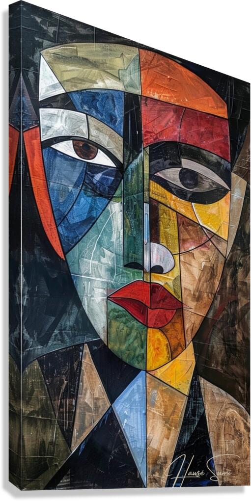 Fragmented Gaze Canvas Print