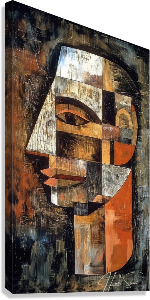 Cubist Contemplation Canvas Print