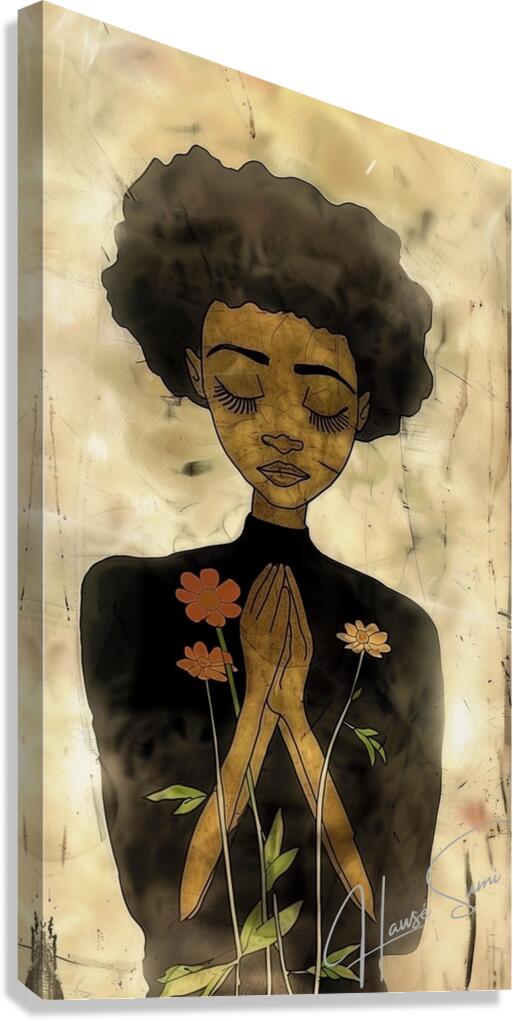 Serene Prayer Canvas Print