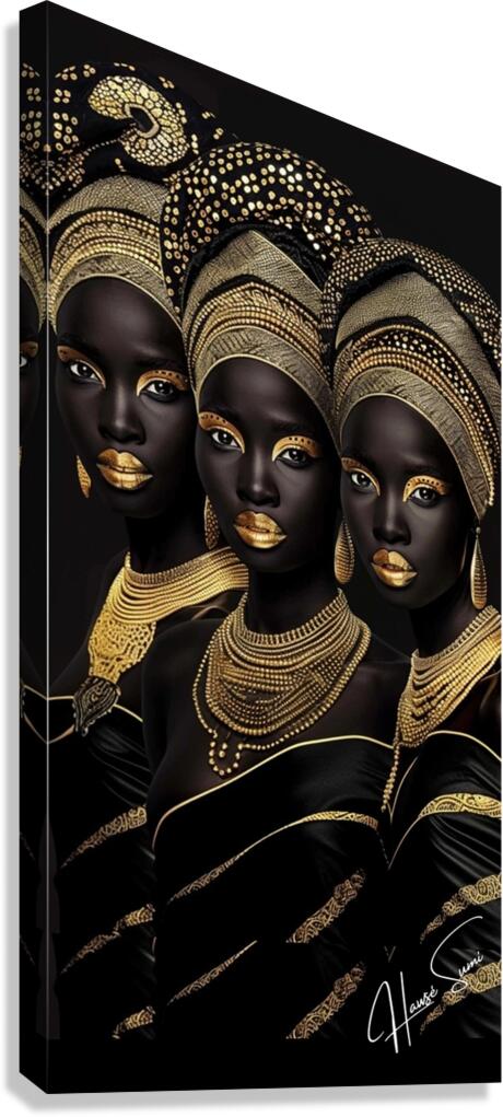 Triumphant Sisters Canvas Print