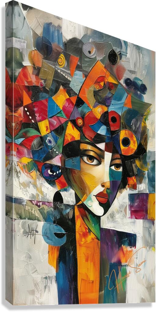 Zahra the Cosmic Dreamer Canvas Print