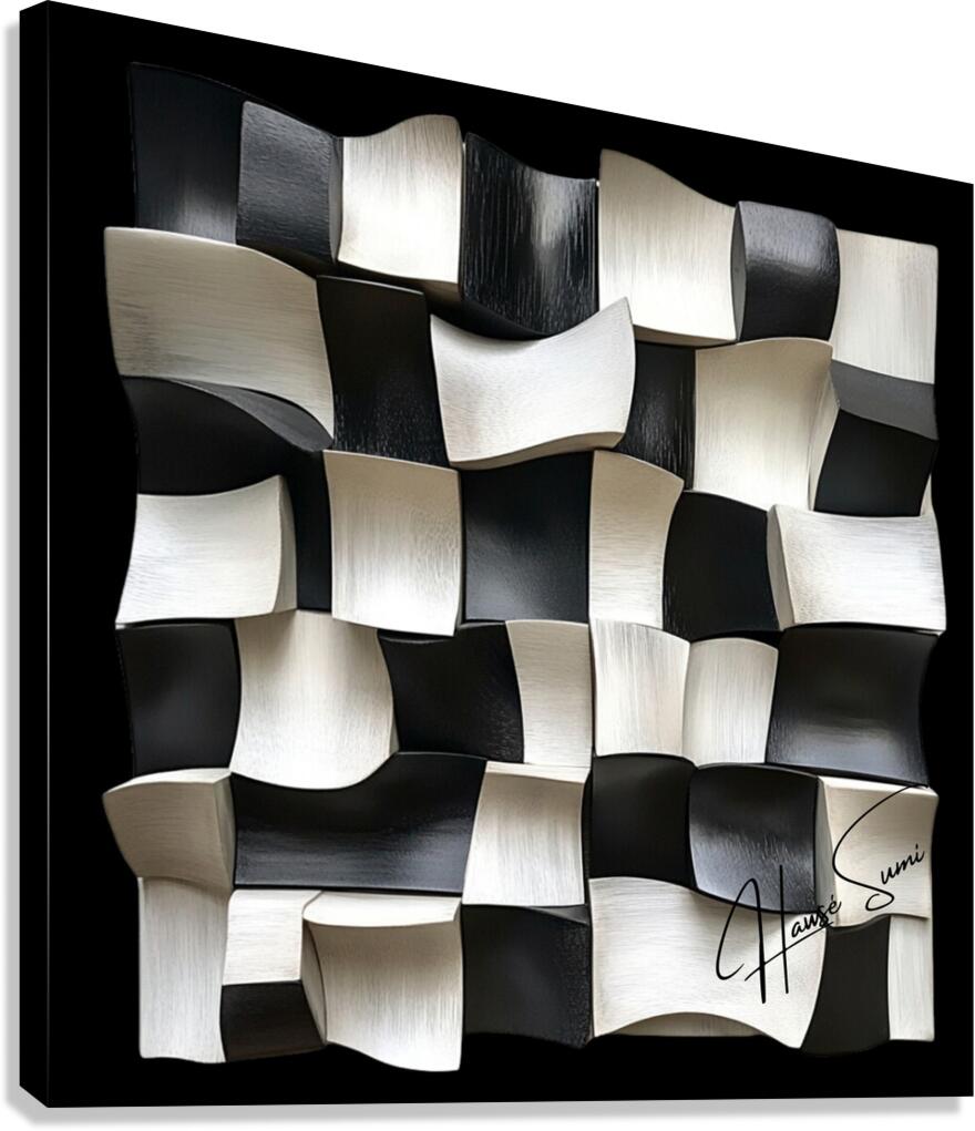 Eclipsed Waves: The Shadow’s Mark Canvas Print