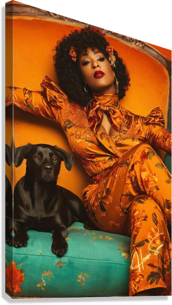 Golden Throne Canvas Print