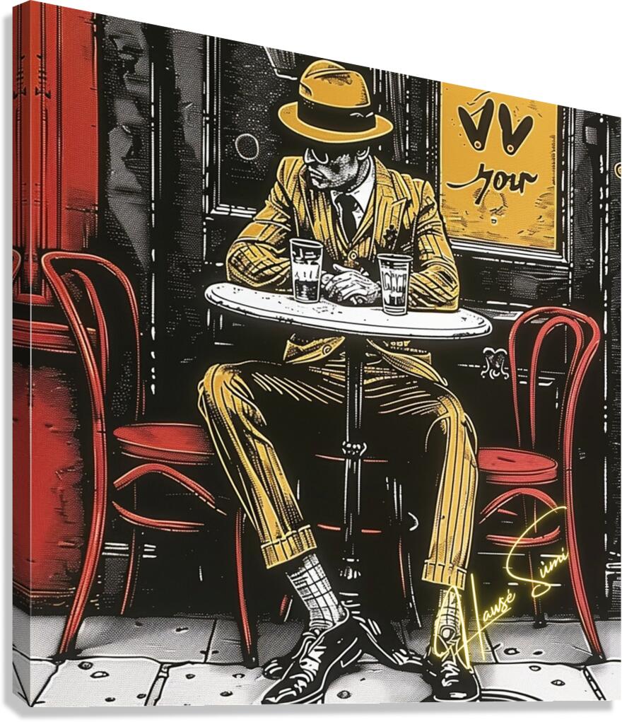 Cafe Noir & Mustard Dreams Canvas Print