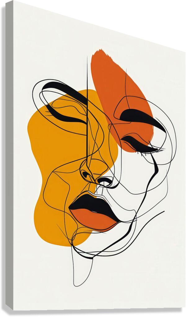 Contour of Thought Canvas Print