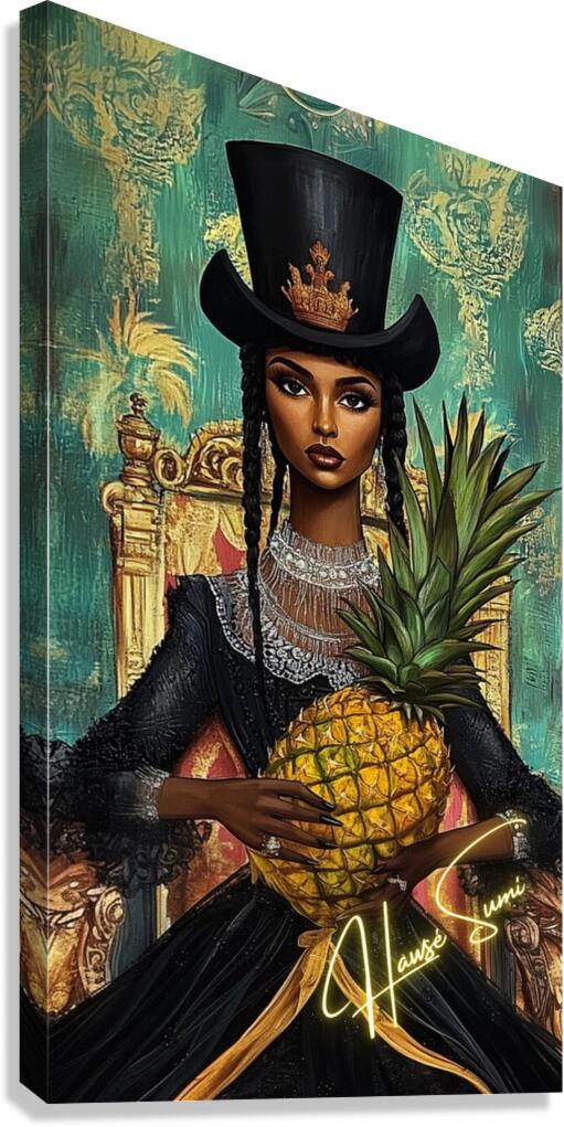Crowned & Juicy Canvas Print