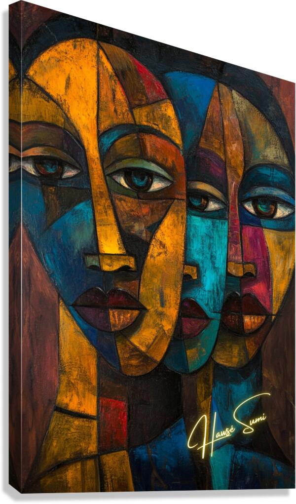 The Echo in Three Canvas Print