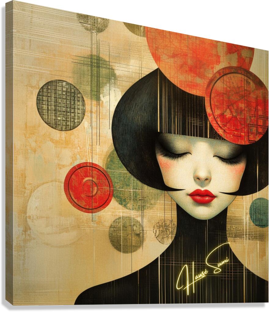 Hawse Geisha Frequency Canvas Print