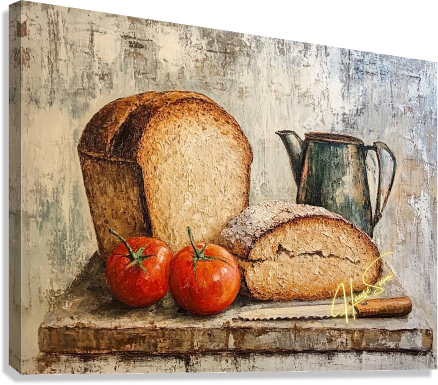 Beneath the Crust: A Table of Stories Canvas Print