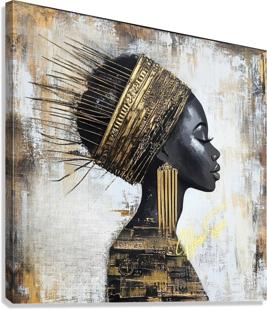 Crowned in Steel & Silence Canvas Print