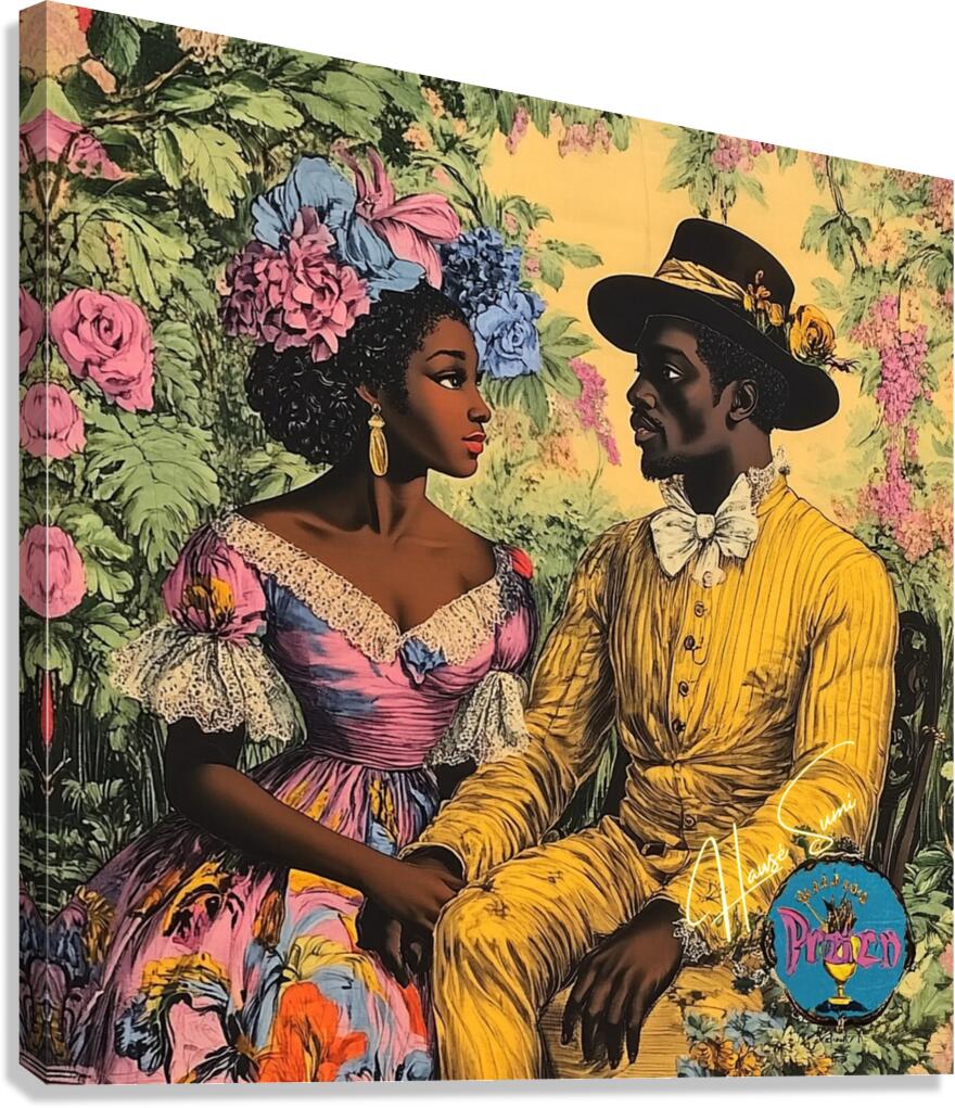 Their Garden Was a Kingdom Canvas Print