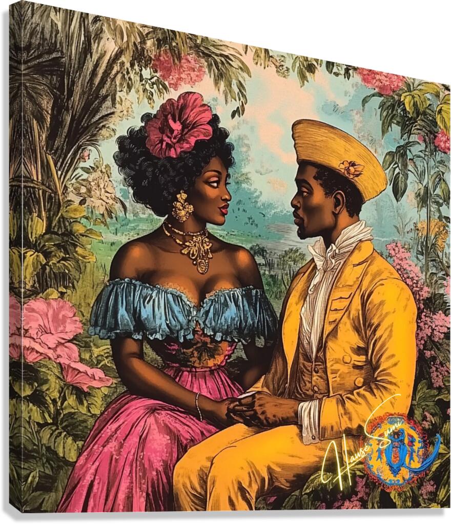 Where Her Eyes Bloomed Canvas Print