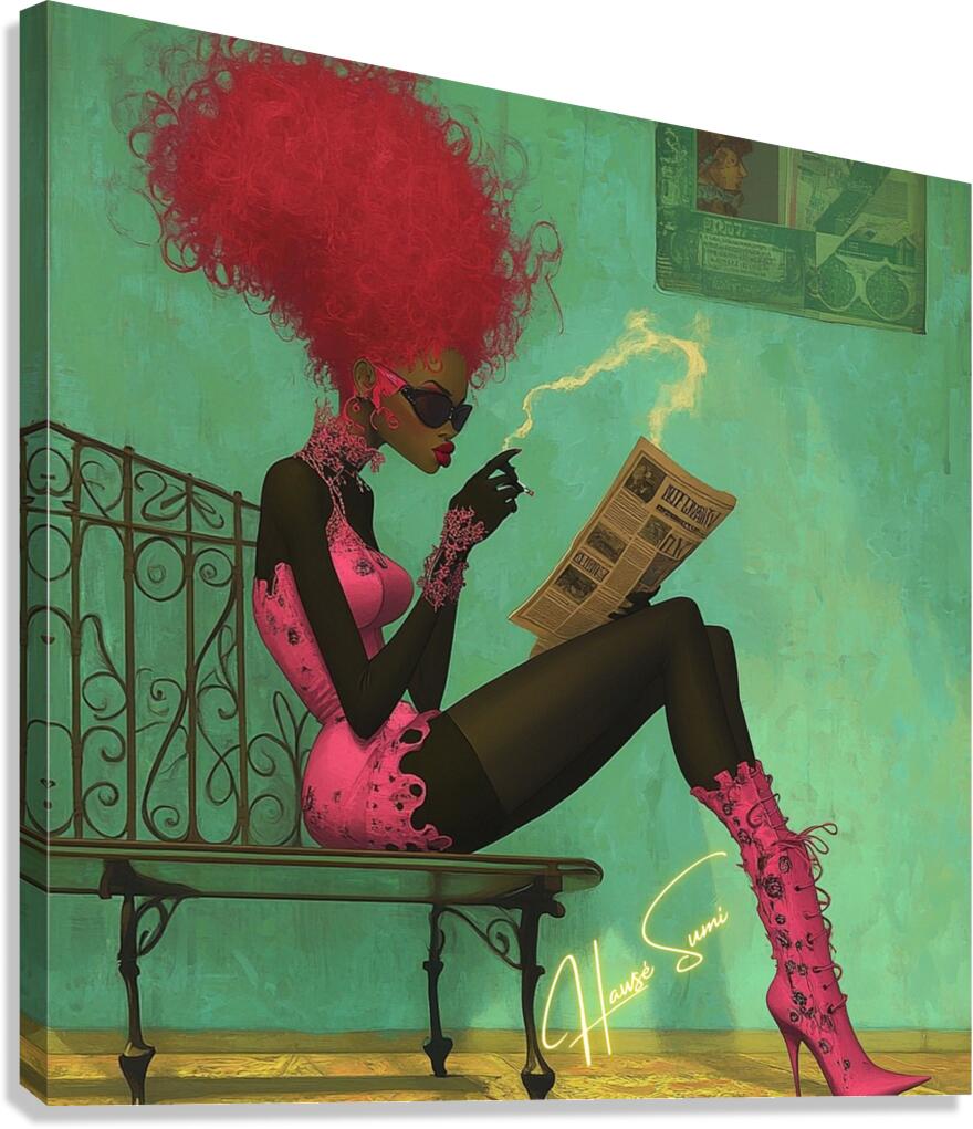 Smoked Out & Unbothered Canvas Print