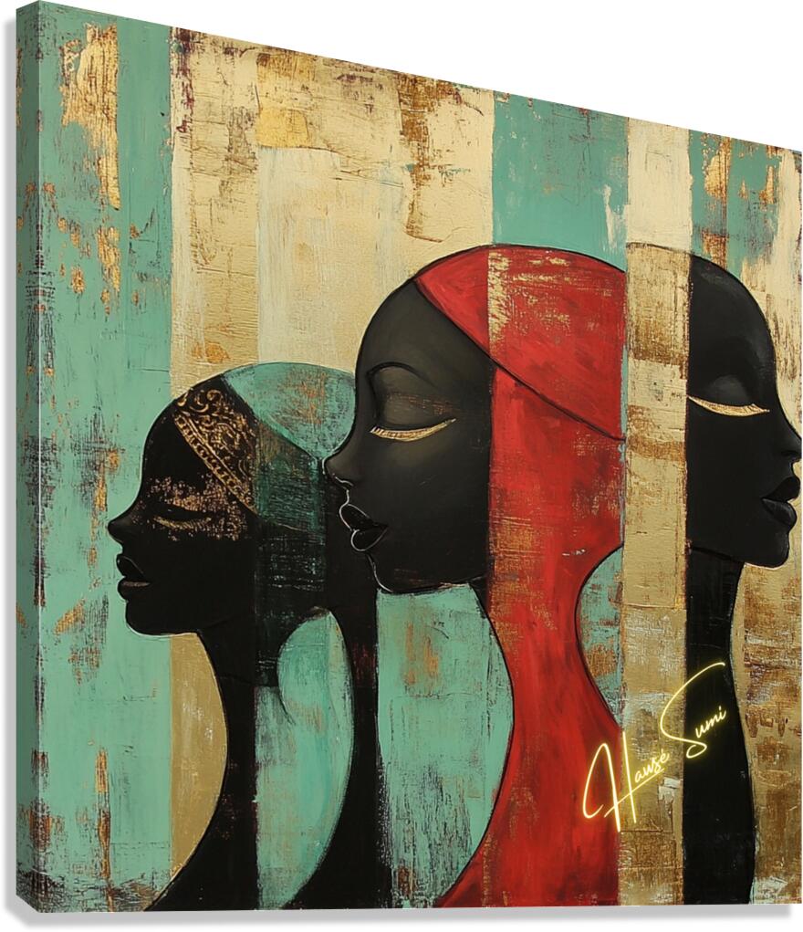 She Walked in Echoes Canvas Print