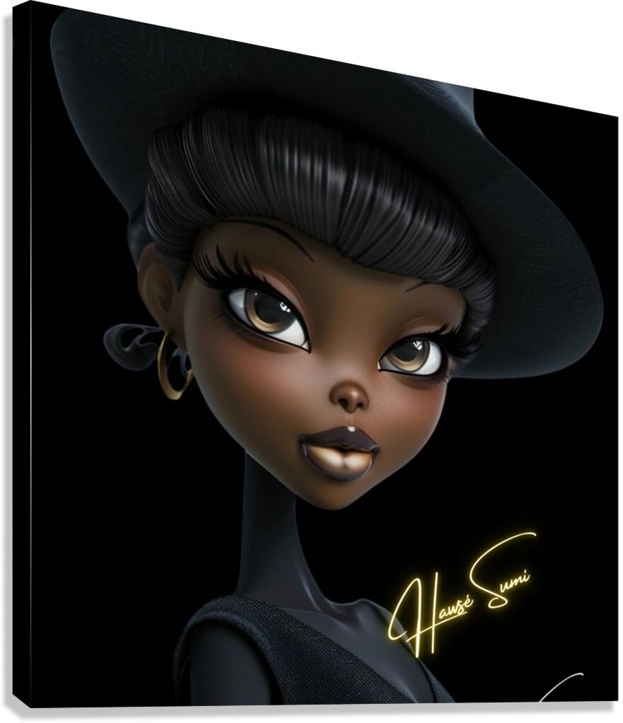 Velvet Noir Canvas Print