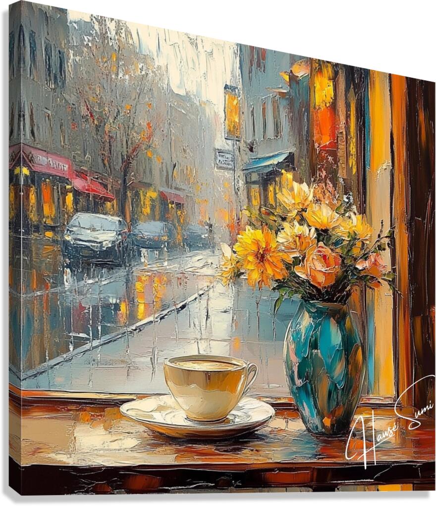 Cafe Reverie Canvas Print