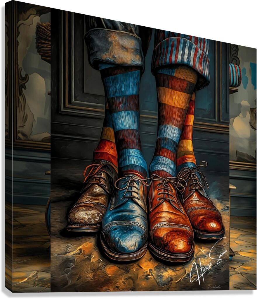 Symphony in Mismatch Canvas Print