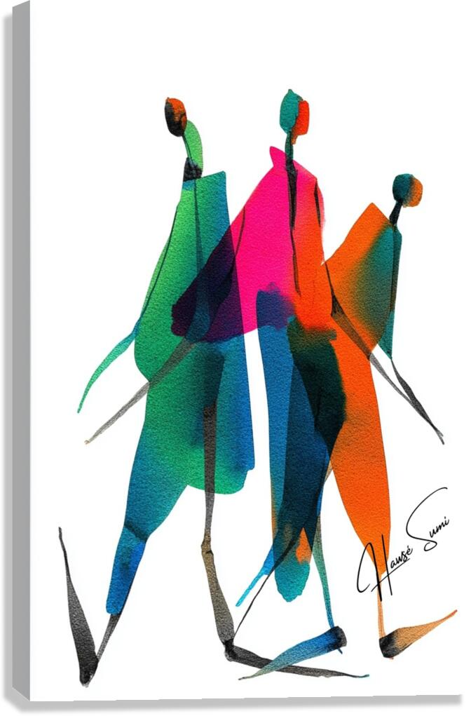 Stride of Color Canvas Print