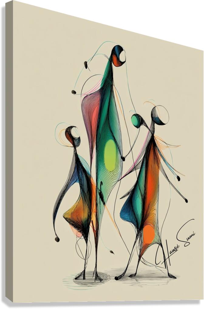 Lines of Becoming Canvas Print