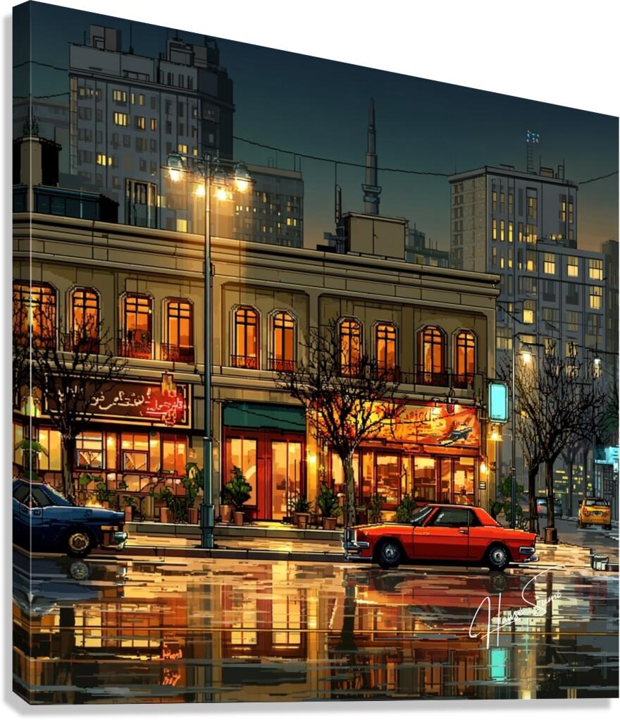 Reflections of Tehran Canvas Print