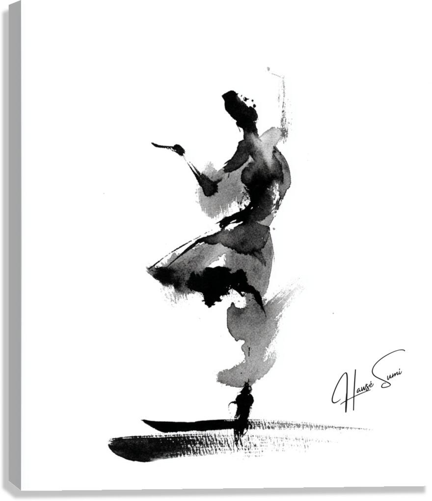 Whirl of Ink Canvas Print