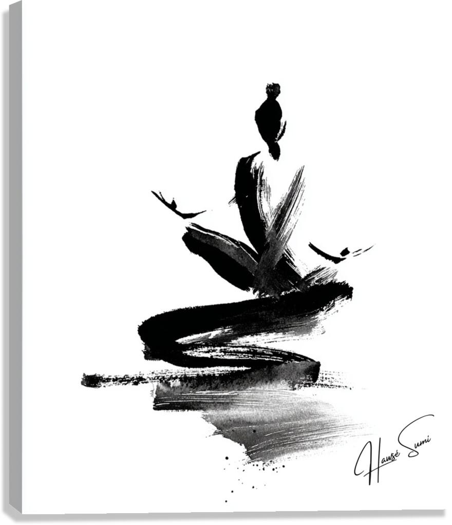 Meditation in Stroke Canvas Print