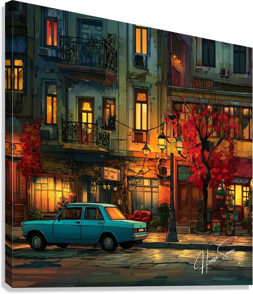 Amber Streets Canvas Print
