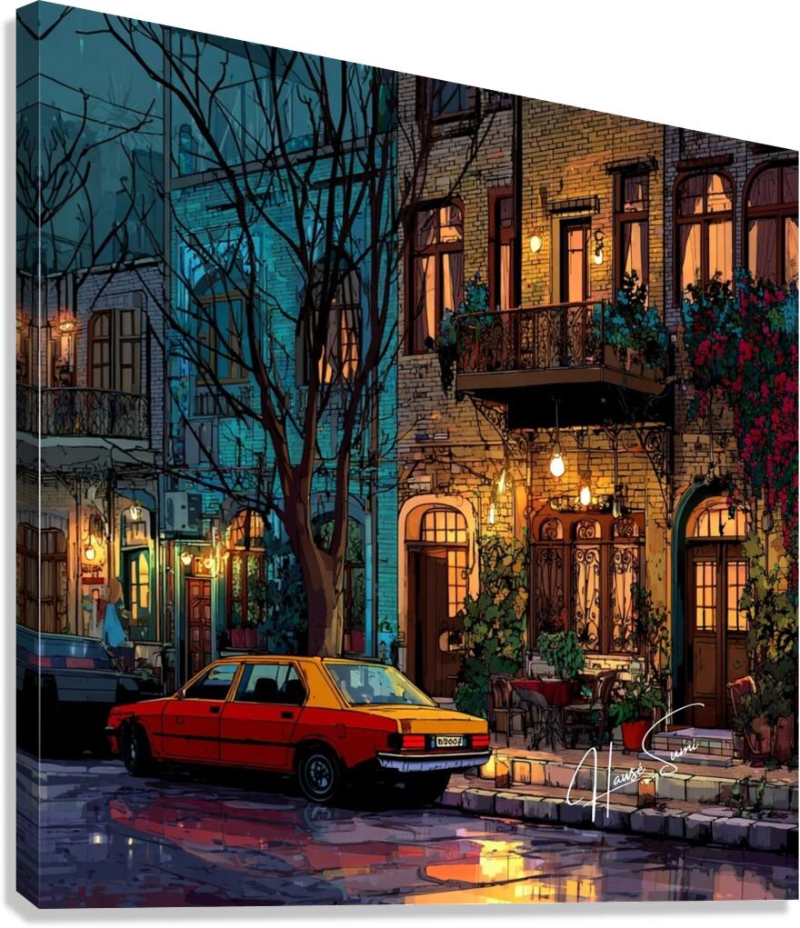 Crimson Dusk Canvas Print