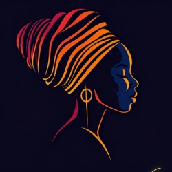 Crowned in Color: The Grace of Her Silence