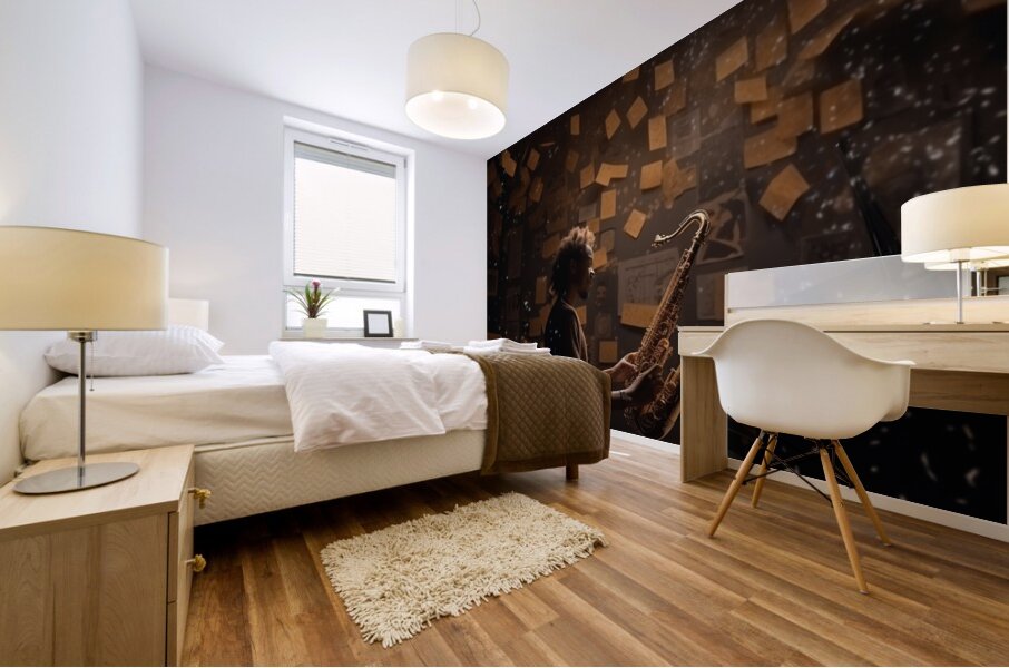 Notes in the Night Mural print