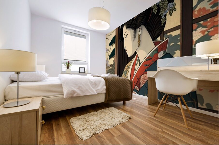 Wistful Blossoms Mural print