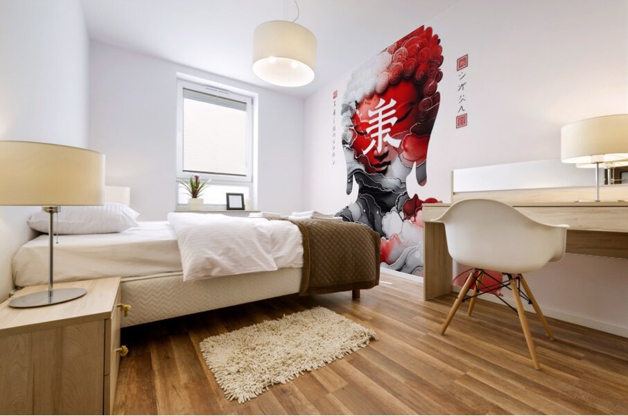 Fiery Enlightenment Mural print