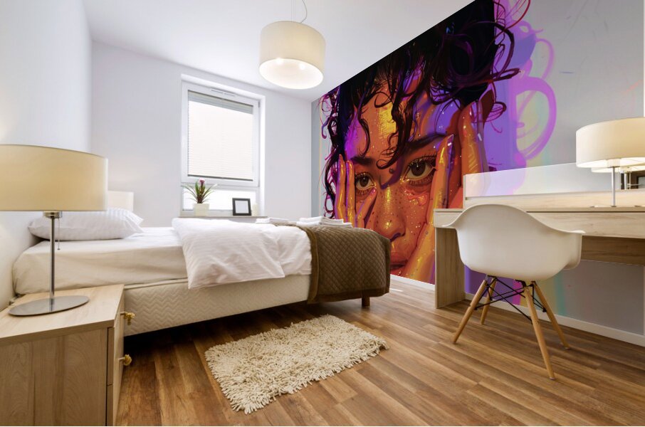 Radiant Reflection Mural print