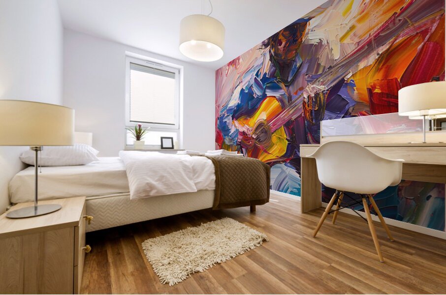 Harmony in the Brushstrokes Mural print