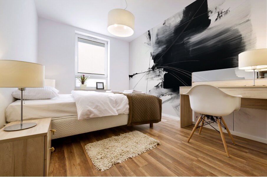 Echoes in Monochrome Mural print