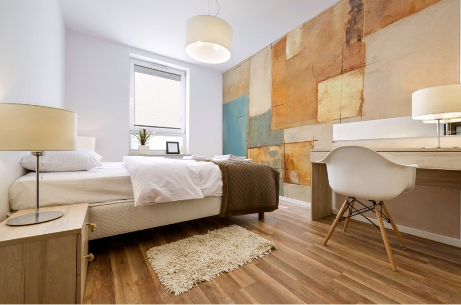 Golden Harmony Mural print