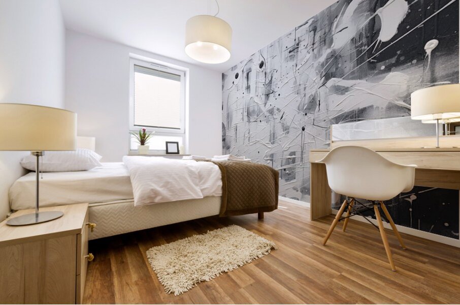 Monochrome Symphony Mural print