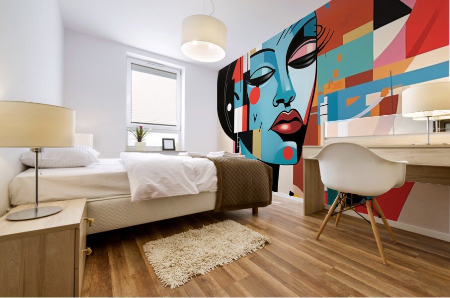 Reflections of the Modern Muse Mural print