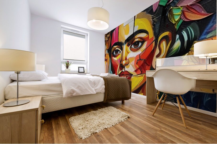 Petals of Pain and Passion Mural print